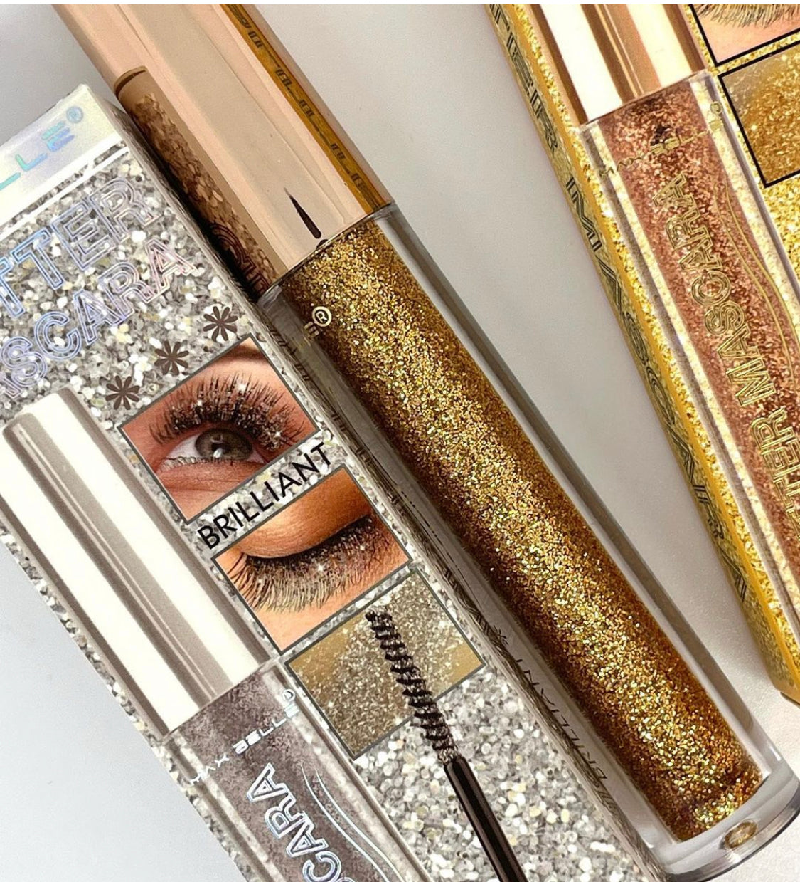Máscara de Pestañas con Glitter