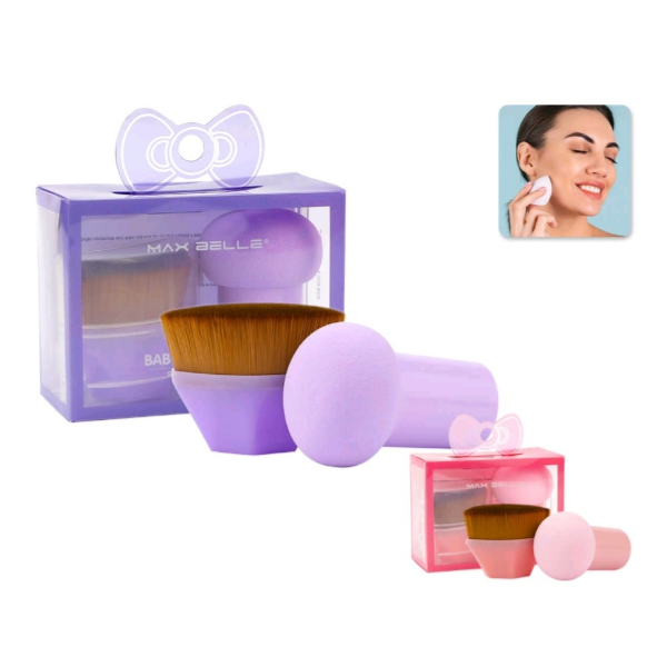 Esponja de Maquillaje y Brocha Kabuki