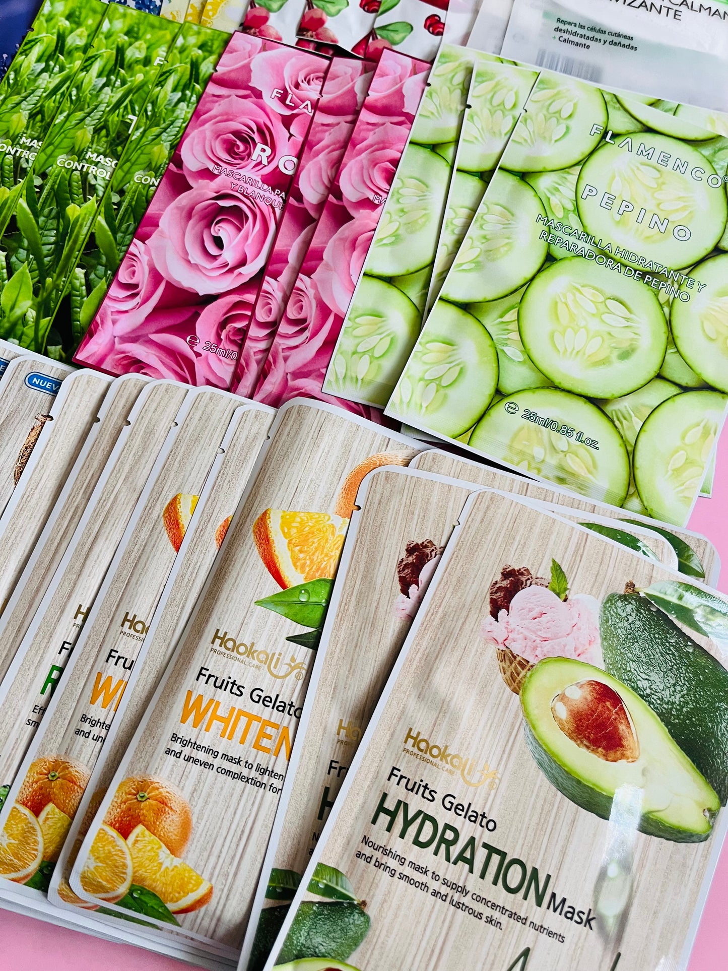 50 Mascarillas Faciales Hidratantes