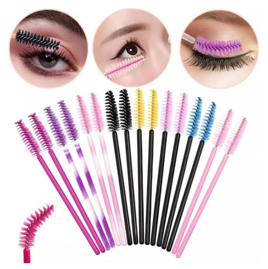 Pack 50 Cepillos Cejas y Pestañas Desechables
