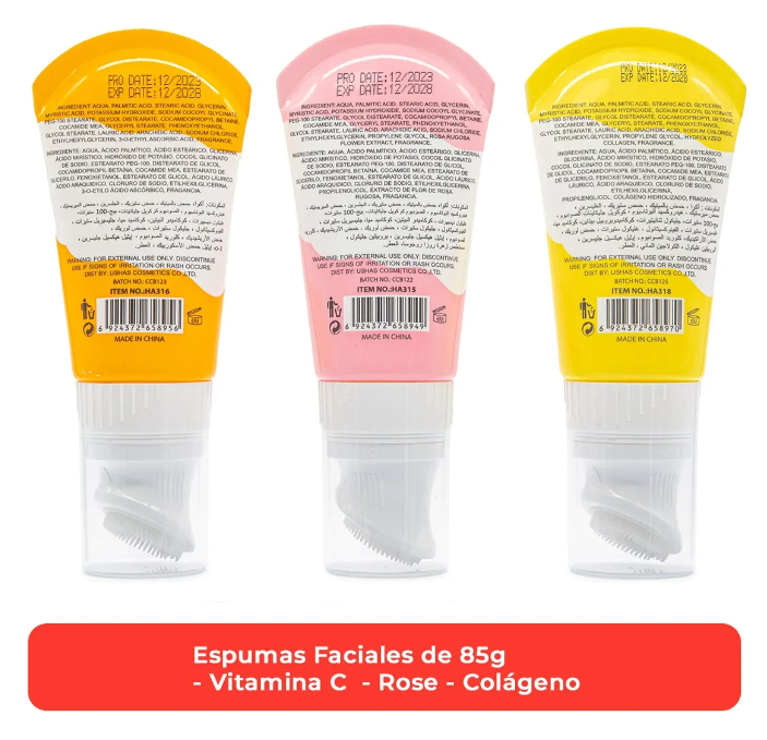 Pack 3 Espumas Limpiadoras Faciales Con Aplicador 85g