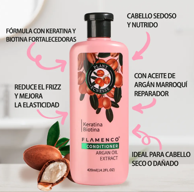 Pack Shampoo + Acondicionador Anti Frizz Aceite de Argán