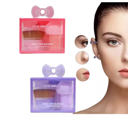 Esponja de Maquillaje y Brocha Kabuki
