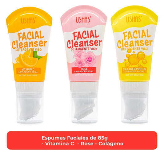 Pack 3 Espumas Limpiadoras Faciales Con Aplicador 85g